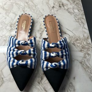 Like new aquazurra mules size 9
